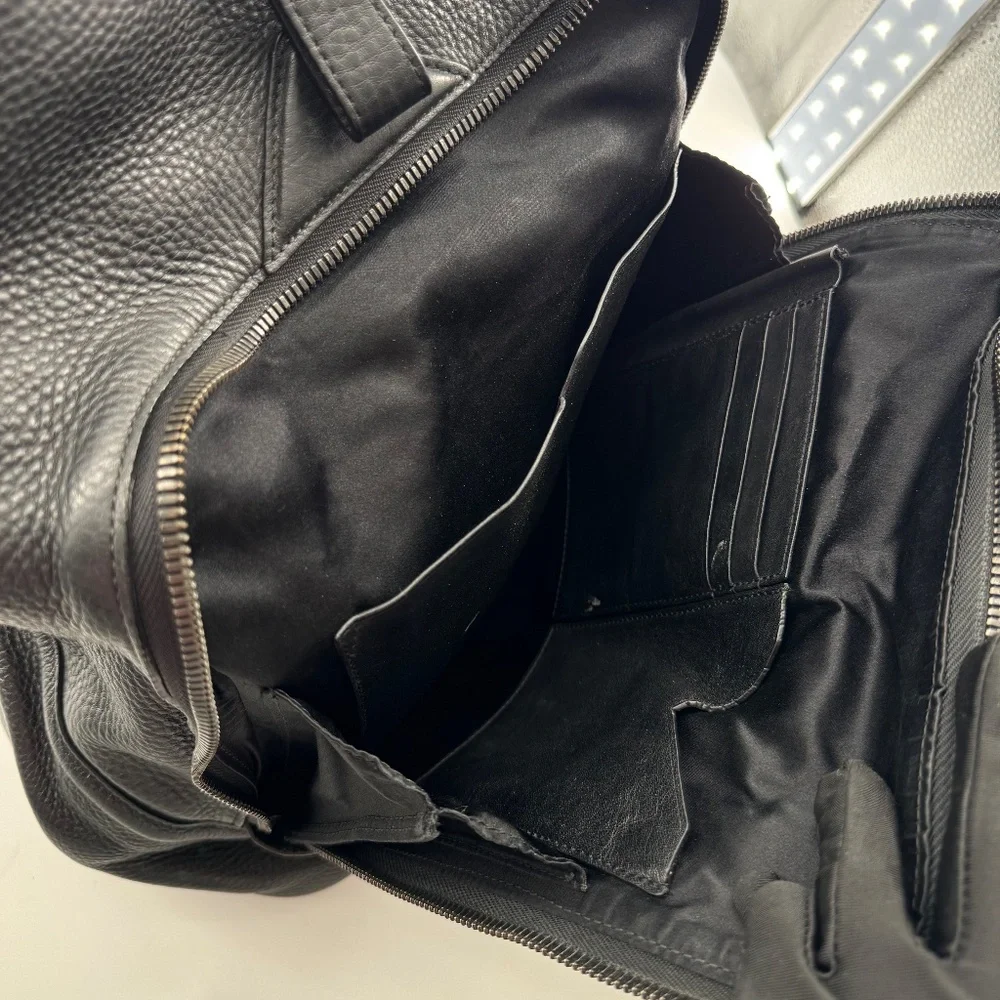 MCM Leather Backpack with Python Print Front Panel - Picture 9 of 16